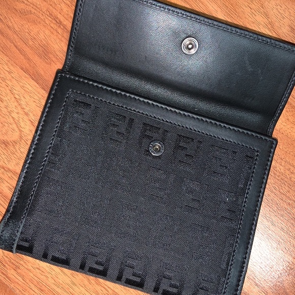 Authentic Fendi Zucca FF Logo Compact Wallet - Picture 9 of 14
